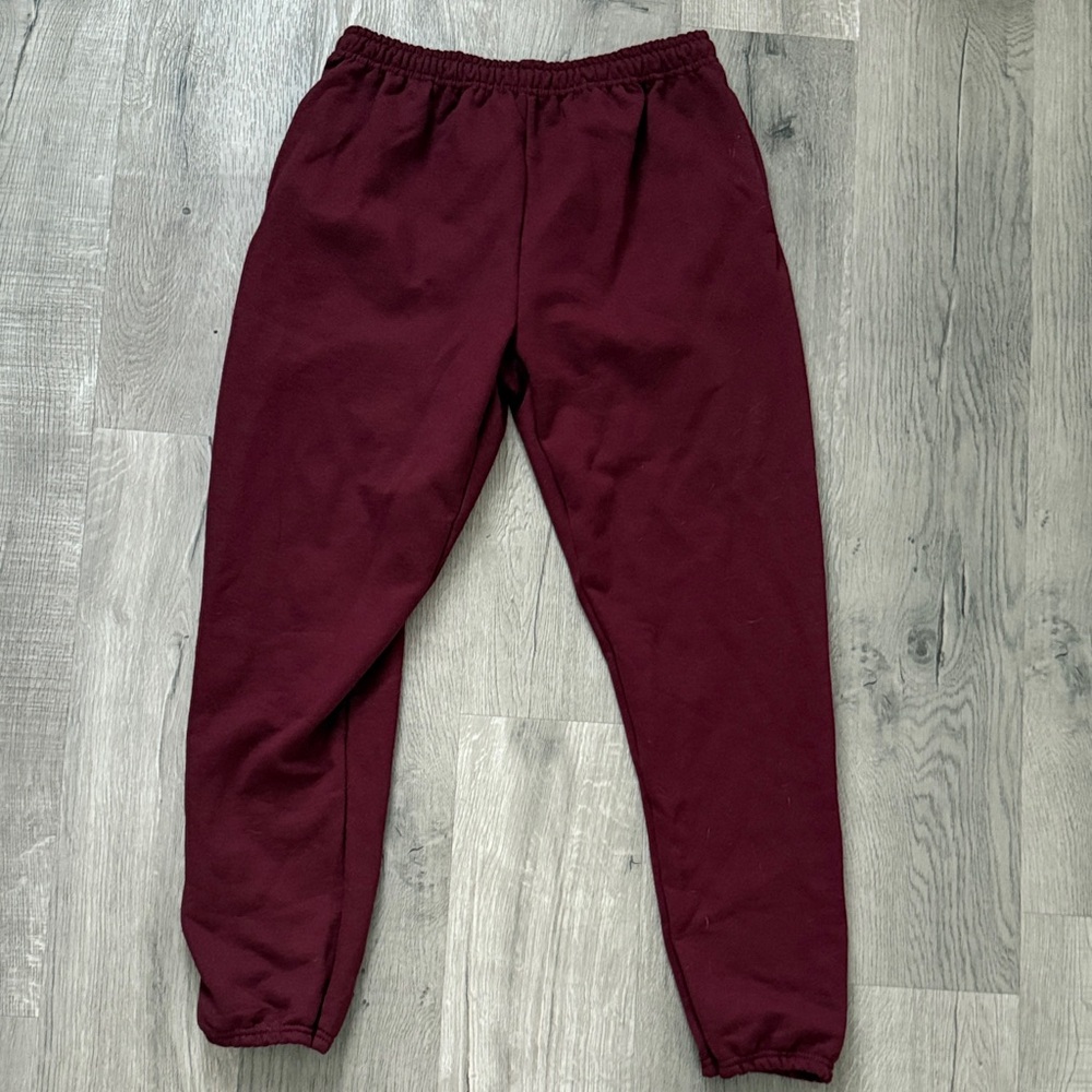 Women's Burgundy Jogger Pants